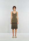 SWAYING 25 Early Autumn Cashmere Blended Vest Pleated Dress SW-SW25PF2L04C2-HUI Gray